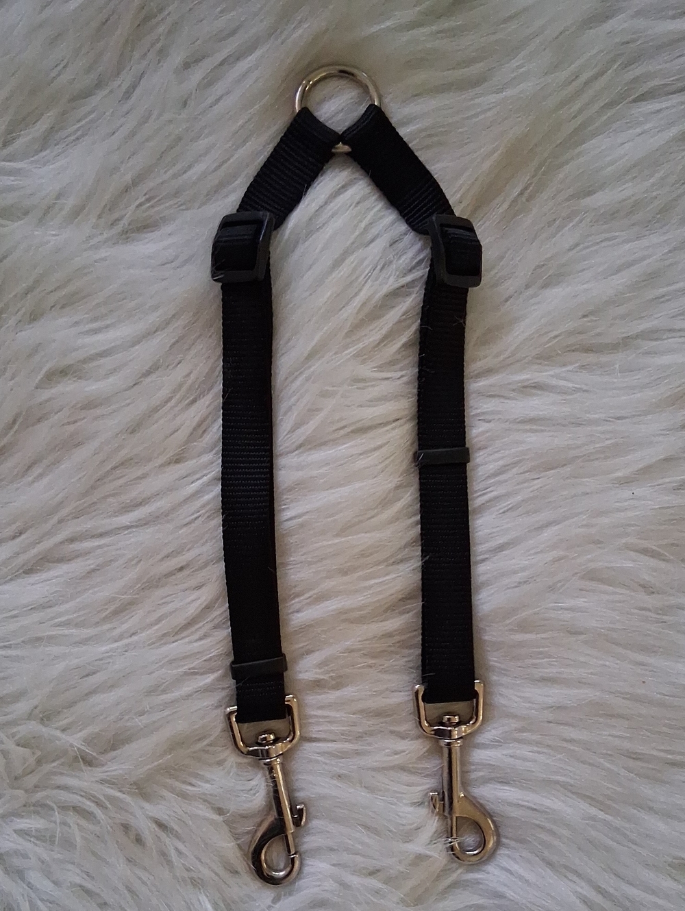Top Paw Double Coupler Adjustable Nylon Dog Leash